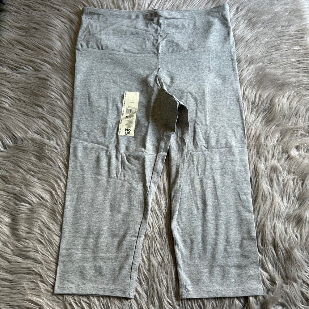 No Boundaries Capri Leggings Womens Size Medium (8-10) Gray Stretch‎ Pants